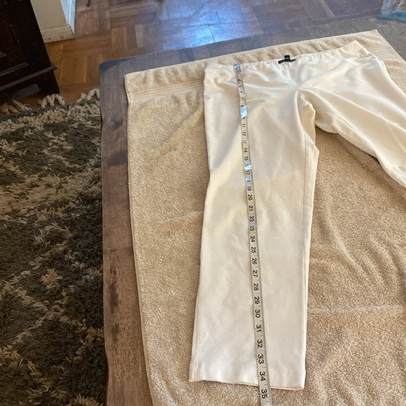 Eileen Fisher white washable stretch crepe fabulous pants from Neiman’s. - Picture 7 of 11